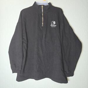 Vintage Disney Parks The Walt Disney Studios Sweatshirt 1/4 zip pull over sz XL